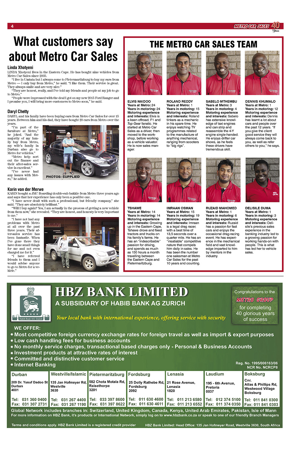 Metro Car Sales 40th p4